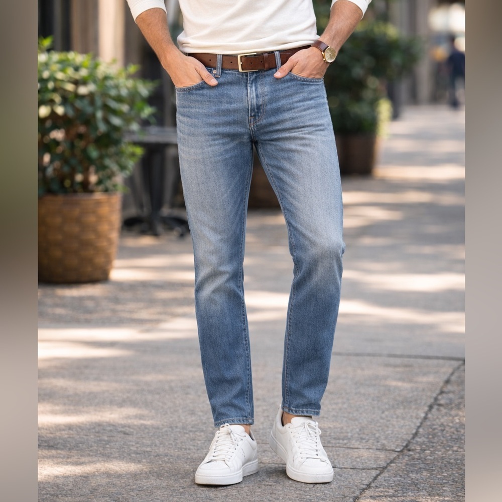 J.Crew 484 Slim Fit Jeans Mens 30x32 Kaihara Japanese Denim Blue Medium Wash